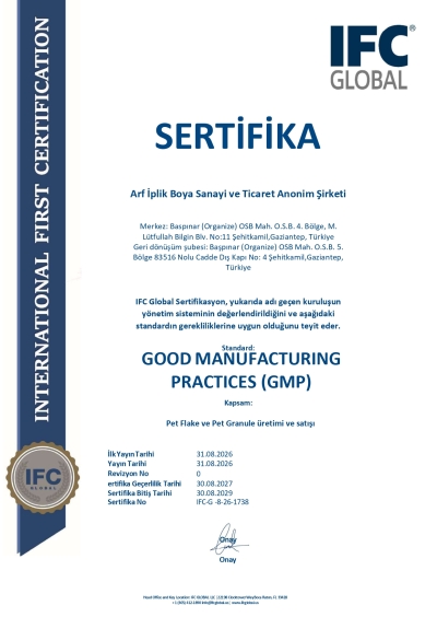 GOOD MANUFACTURING PRACTİCES (GMP)